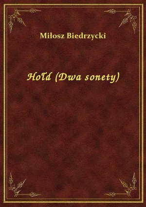 Hołd (Dwa sonety) – ebook