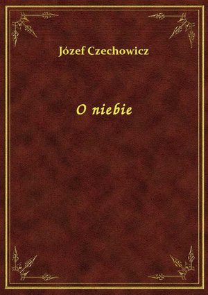 O niebie – ebook