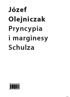 Pryncypia i marginesy Schulza. Eseje – ebooki