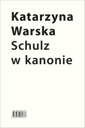 Schulz w kanonie. Recepcja szkolna w latach 1945-2018 – ebooki