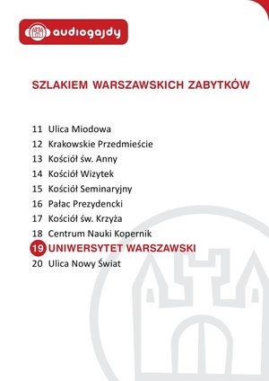 Uniwersytet Warszawski. Szlakiem warszawskich zabytków – audiobooki