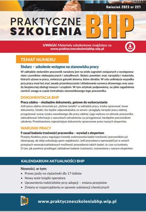 Praktyczne szkolenia BHP kwiecień 2023 – ebooki