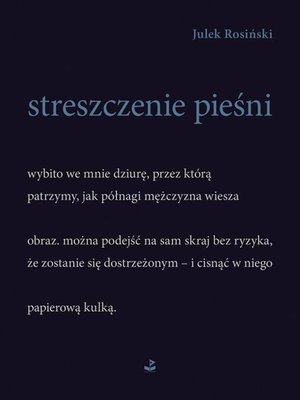 streszczenie pieśni – ebook