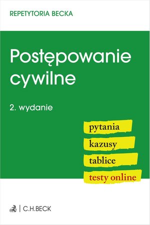 Postępowanie cywilne. Pytania. Kazusy. Tablice. Testy online – ebook