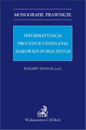 Informatyzacja procedur udzielania zamówień publicznych – ebook