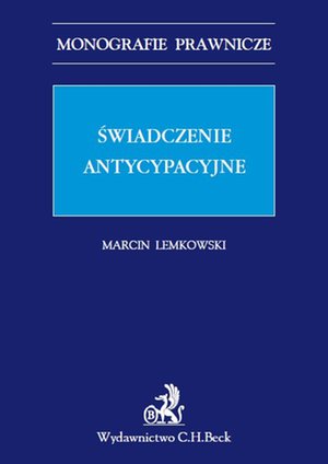 Świadczenie antycypacyjne – ebook