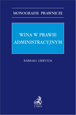 Wina w prawie administracyjnym – ebook