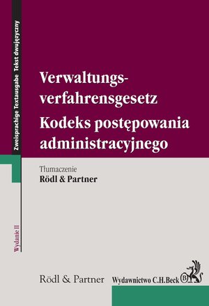 Kodeks postępowania administracyjnego. Verwaltungsverfahrensgesetz. wydanie 2 – ebook