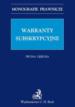 Warranty subskrypcyjne – ebook