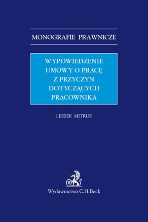 Wypowiedzenie umowy o pracę z przyczyn dotyczących pracownika – ebook
