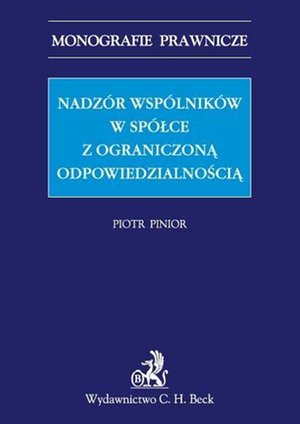 Nadzór wspólników w spółce z ograniczoną odpowiedzialnością – ebook