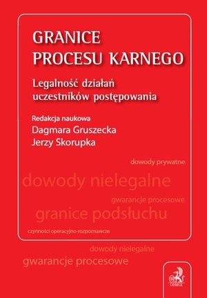 Granice procesu karnego. Legalność działań uczestników postępowania – ebook