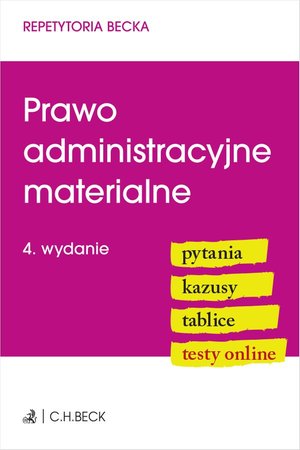 Prawo administracyjne materialne. Pytania. Kazusy. Tablice. Testy online – ebook