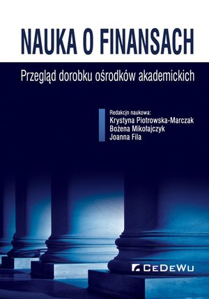 Nauka o finansach. Przegląd dorobku ośrodków akademickich – ebook