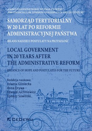 Samorząd terytorialny w 20 lat po reformie administracyjnej państwa. Bilans nadziei i postulaty na przyszłość – ebook