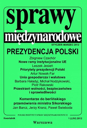 Sprawy międzynarodowe 1/2012 – eprasa