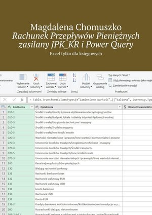 Rachunek Przepływów Pieniężnych zasilany JPK_KR i Power Query – ebook