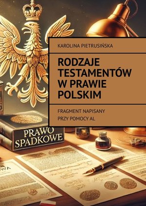 Rodzaje testamentów w prawie polskim – ebook