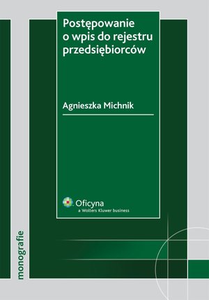 Postępowanie o wpis do rejestru przedsiębiorców – ebook