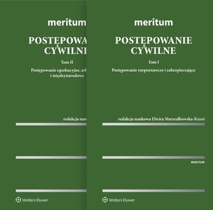 MERITUM Postępowanie cywilne. Tom I. Postepowanie rozpoznawcze i zabezpieczające. Tom II. Postępowanie egzekucyjne, arbitrażowe i międzynarodowe – ebook