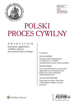 Polski Proces Cywilny - Nr 4/2025 – ebook