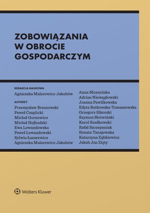 Zobowiązania w obrocie gospodarczym – ebook