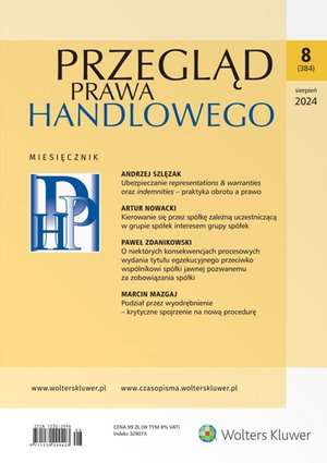 Przegląd Prawa Handlowego - Nr 8/2024 – ebook