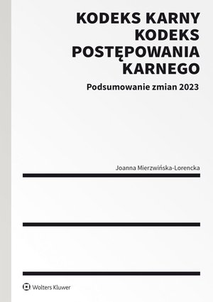 Kodeks karny i Kodeks postępowania karnego. Podsumowanie zmian 2023 – ebook