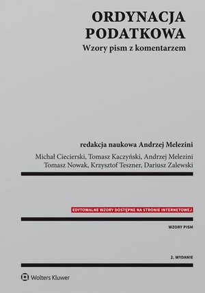 Ordynacja podatkowa. Wzory pism z komentarzem – ebook
