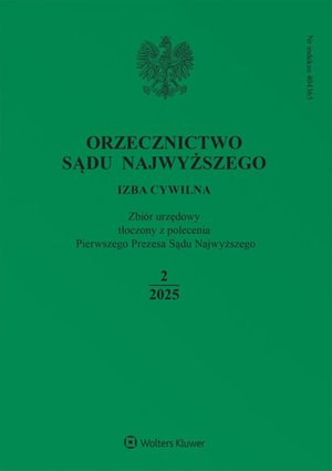 Orzecznictwo Sądu Najwyższego. Izba Cywilna - Nr 2/2025 – ebook