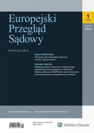 Europejski Przegląd Sądowy. Numer 1/2025 – ebook