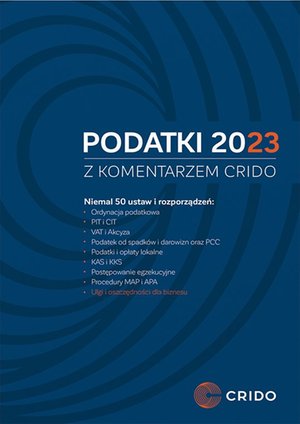 Podatki 2023 z komentarzem Crido – ebook