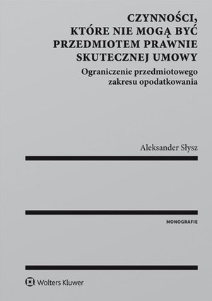 Czynności, które nie mogą być przedmiotem prawnie skutecznej umowy – ebook