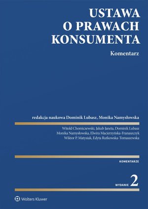 Ustawa o prawach konsumenta. Komentarz – ebook