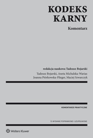 Kodeks karny. Komentarz – ebook