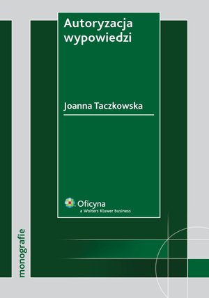 Autoryzacja wypowiedzi – ebook