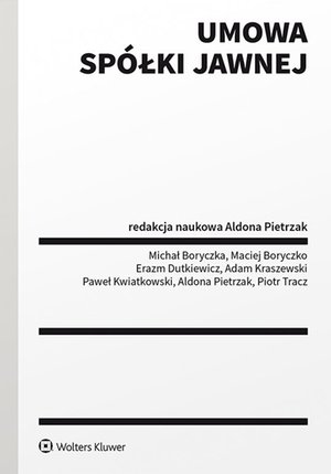 Umowa spółki jawnej – ebook