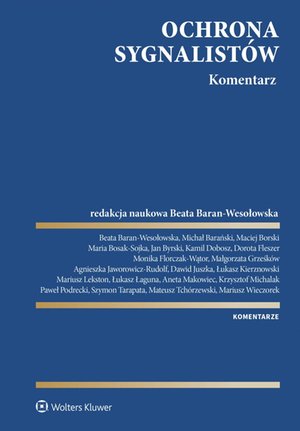 Ochrona sygnalistów. Komentarz – ebook