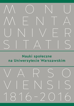Nauki społeczne na Uniwersytecie Warszawskim – ebook