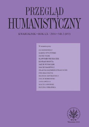 Przegląd Humanistyczny 2016/2 (453) – eprasa