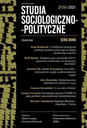Studia Socjologiczno-Polityczne 2(15) 2021 – eprasa