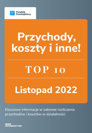 Przychody, koszty i inne. TOP 10 Księgowość – ebook