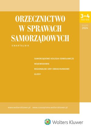 Orzecznictwo w Sprawach Samorządowych – e-wydanie – 3-4/2024