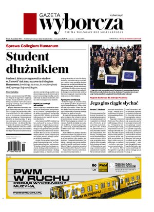 Gazeta Wyborcza - Warszawa – e-wydanie – 292/2025