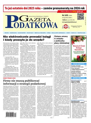 Gazeta Podatkowa – e-wydanie – 101/2025