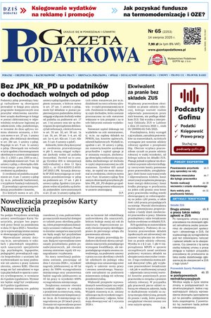 Gazeta Podatkowa – e-wydanie – 65/2025