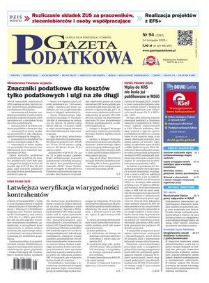 Gazeta Podatkowa – e-wydanie – 94/2025