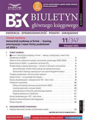 Biuletyn Głównego Księgowego – e-wydanie – 11/2025