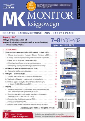 Monitor Księgowego – e-wydanie – 7-8/2025