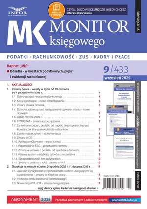 Monitor Księgowego – e-wydanie – 9/2025
